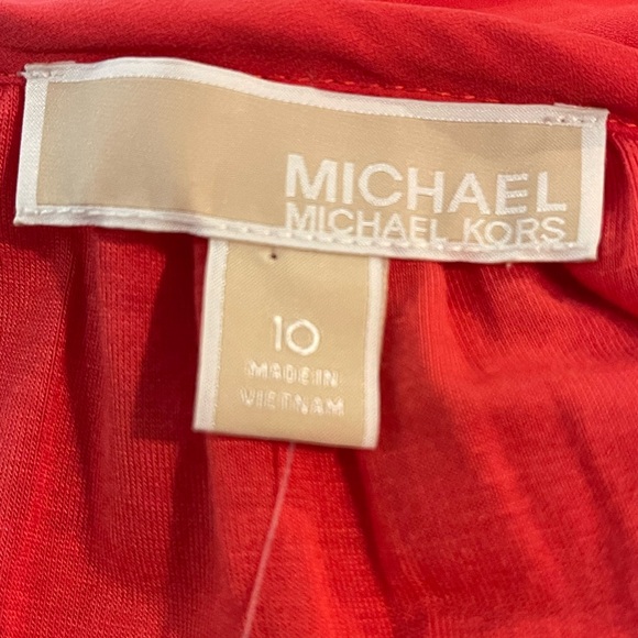 NWT Michael Kors Coral Reef Long Sleeve Lined Blouse - Picture 12 of 12